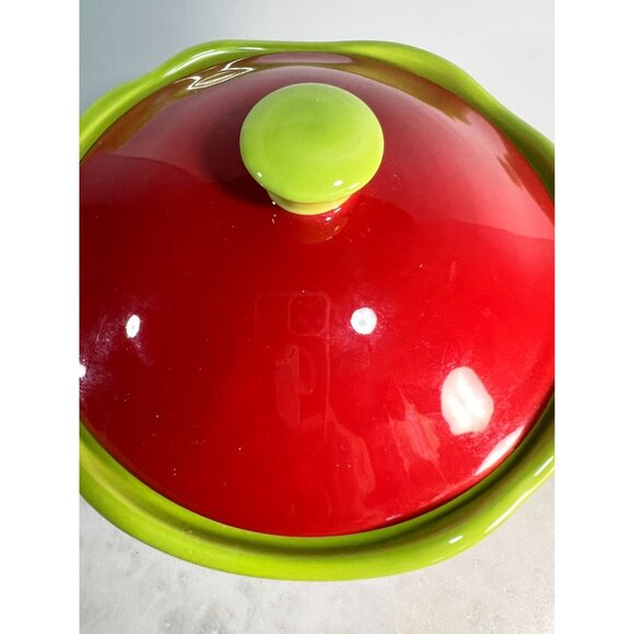 Floral Canister Jar With Lid 9" Tall Ceramic International Vintage-Inspired - Picture 3 of 7